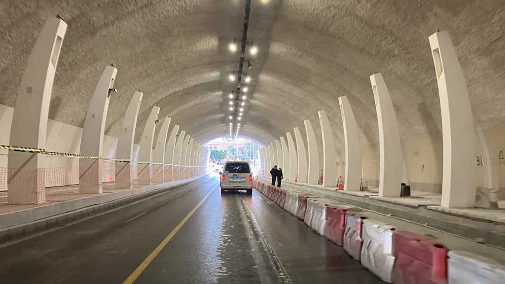 tunel de la alcazaba en málaga tomada desde el interior